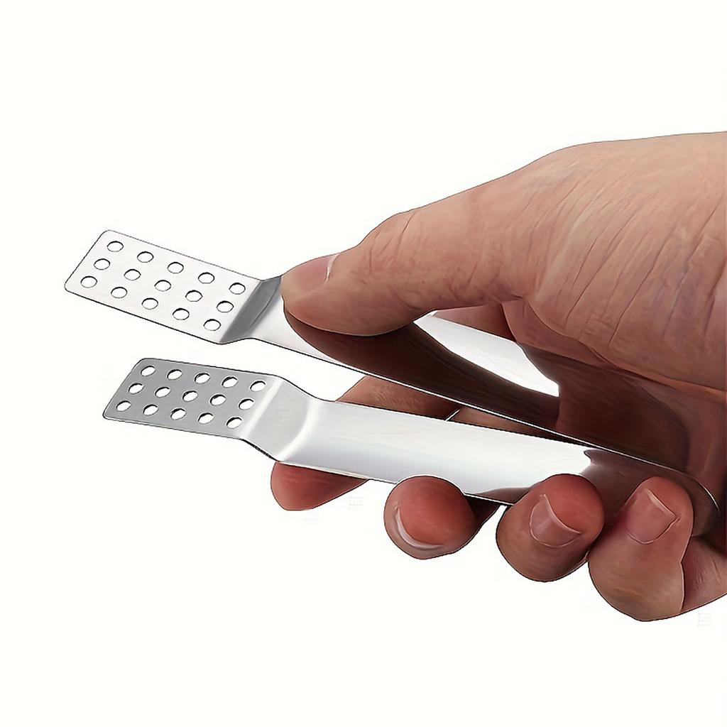 Stainless Steel Tea Bag Tongs – Square Filter Hole Tea Accessory For Sugar Cubes And Small Food Items