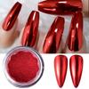Xiaomi 1 Box Red Chrome Nail Powder Pigment Magic Mirror Metallic Nail Glitter Rubbing Dust Charms Makeup Nail Art Decorations Manicure