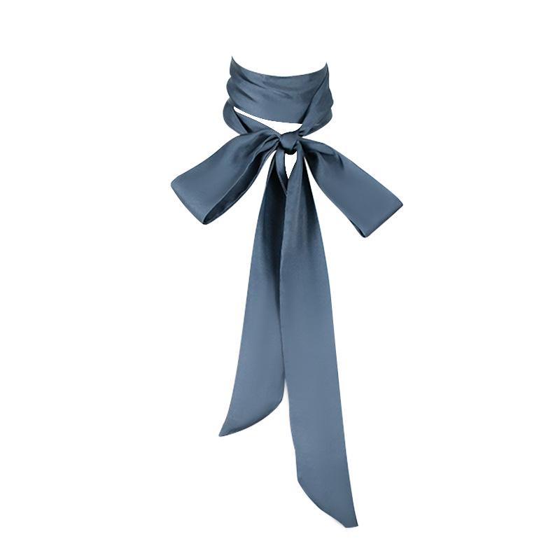 Elegante Sciarpa in Seta Raso 200cm: Accessorio Sottile, Lungo e Stretto da Donna per Capelli, Collo, Borsa o Cintura