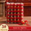 Chinese Red Lantern Hanging Ornament: Festive Flocked Bonsai Decor for New Year and Spring Festival