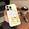 Cartoon P-Pompompurins Schattige Transparante Telefoonhoesje Voor IPhone 16 15 14 13 12 11 Pro Max Plus Zacht Hoesje
