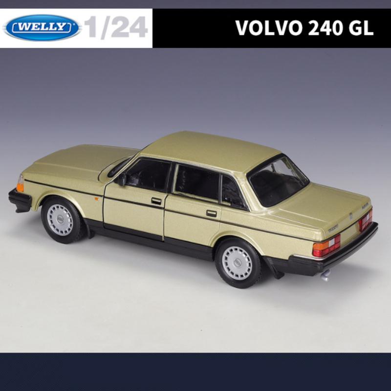 WELLY 1:24 VOLVO 240 GL Alloy Classic Car Model Diecasts Metal Retro Vehicles Car Model Simulation Collection Childrens Toy Gift