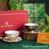 Luxury Retro Bone China Coffee Cup & Saucer Set - Elegant Gift Box, Perfect for Afternoon Tea or Souvenirs
