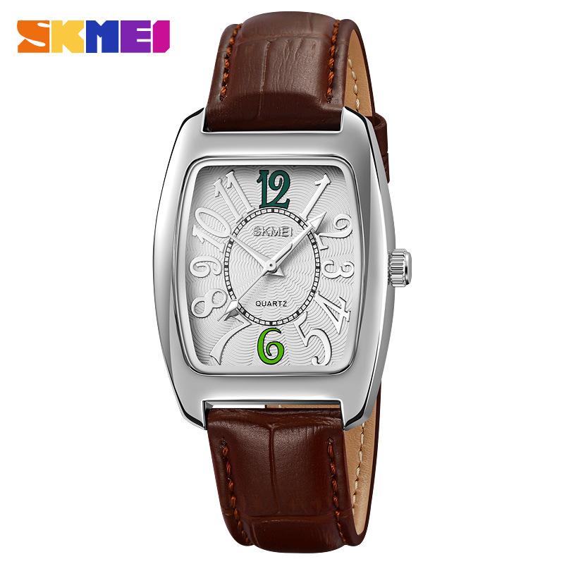 

Watch Barrel Shape Leather Strap Women s Watch Personalized Retro Small Women s Fashion Men s Quartz Watch