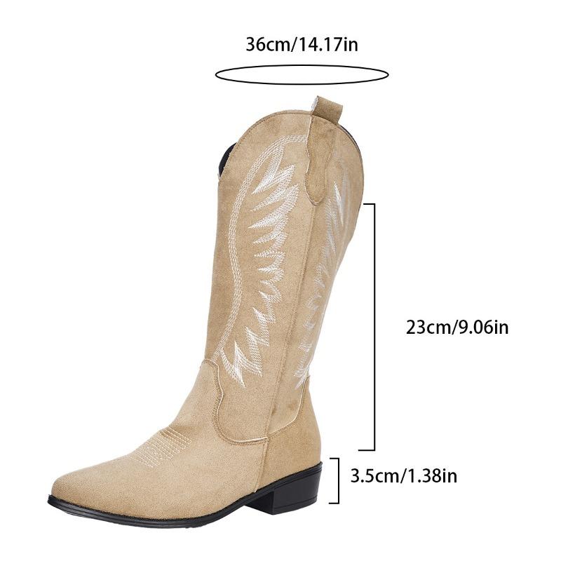 Sexy Shoes, Fashionable New Women's Boots, Pointed-toe Mid-thick-heeled Long Boots, Women's Shoes