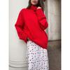 Spring Women's Elegant High Waist A-line Mermaid Hem Floral Cherry Print Skirt Vintage Crossborder European American Style Skirt