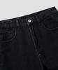 AGOD Vintage Side-Tuck Wide Denim Pants [All Black]
