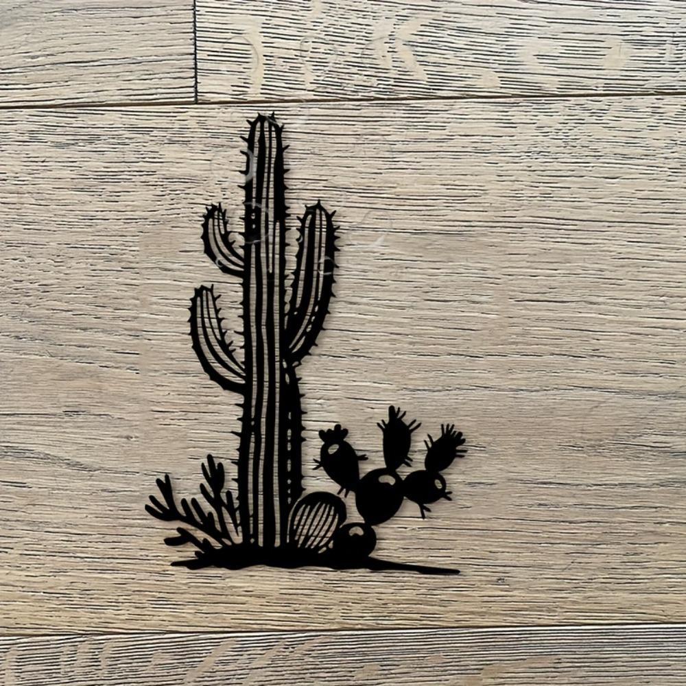 Heavy Duty Iron Desert Wall Art Cactus Metal Decor Indoor Outdoor Landscape Gift