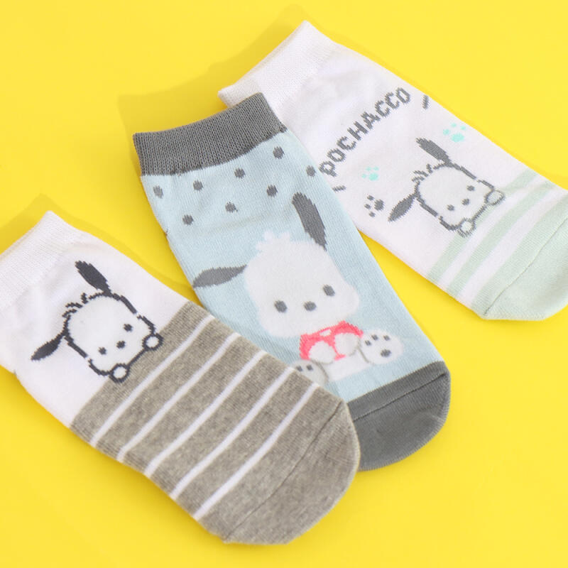 Pochaco Children's Kongkong Short Socks 3-Pair Set