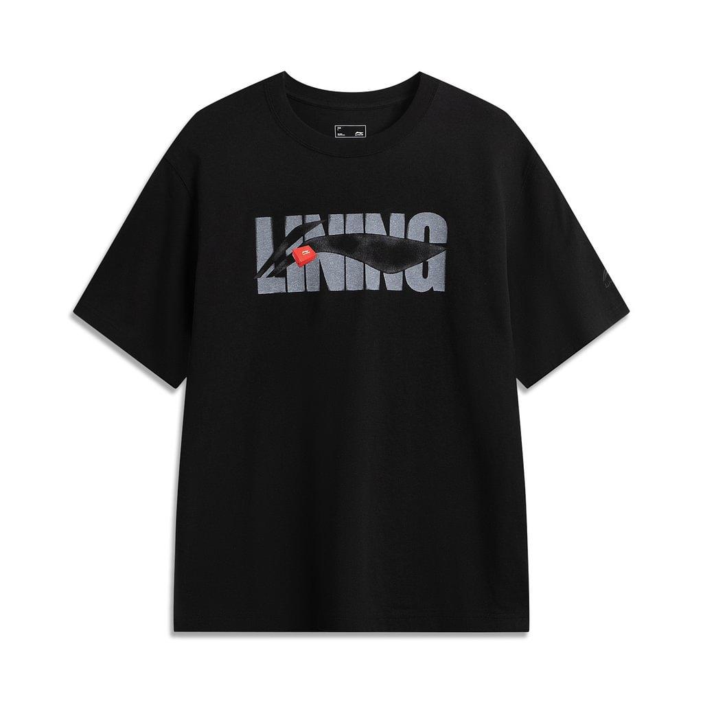 Спортивная футболка LiNing Life Collection Унисекс Черная AHSV741-3 S