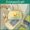 Pooh Ayı Peluş Bebek Dekorasyonlu Kadın Tote Çanta Şeffaf Bölmeli Günlük Günlük Kullanım İçin