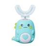 Kids U-Shaped Electric Toothbrush IPX7 Waterproof 2 Modes Adjustable 360 Degrees Cleaning Cartoon Dinosaur Toddlers Boys Girls Rechargeable Toothbrush