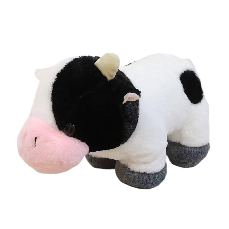 

32cm Ranch Cow Doll Simulation Plush Toy Handmade Doll Cartoon Anime Cute Pillow Cushion Home Decoration Children s Birthday белый