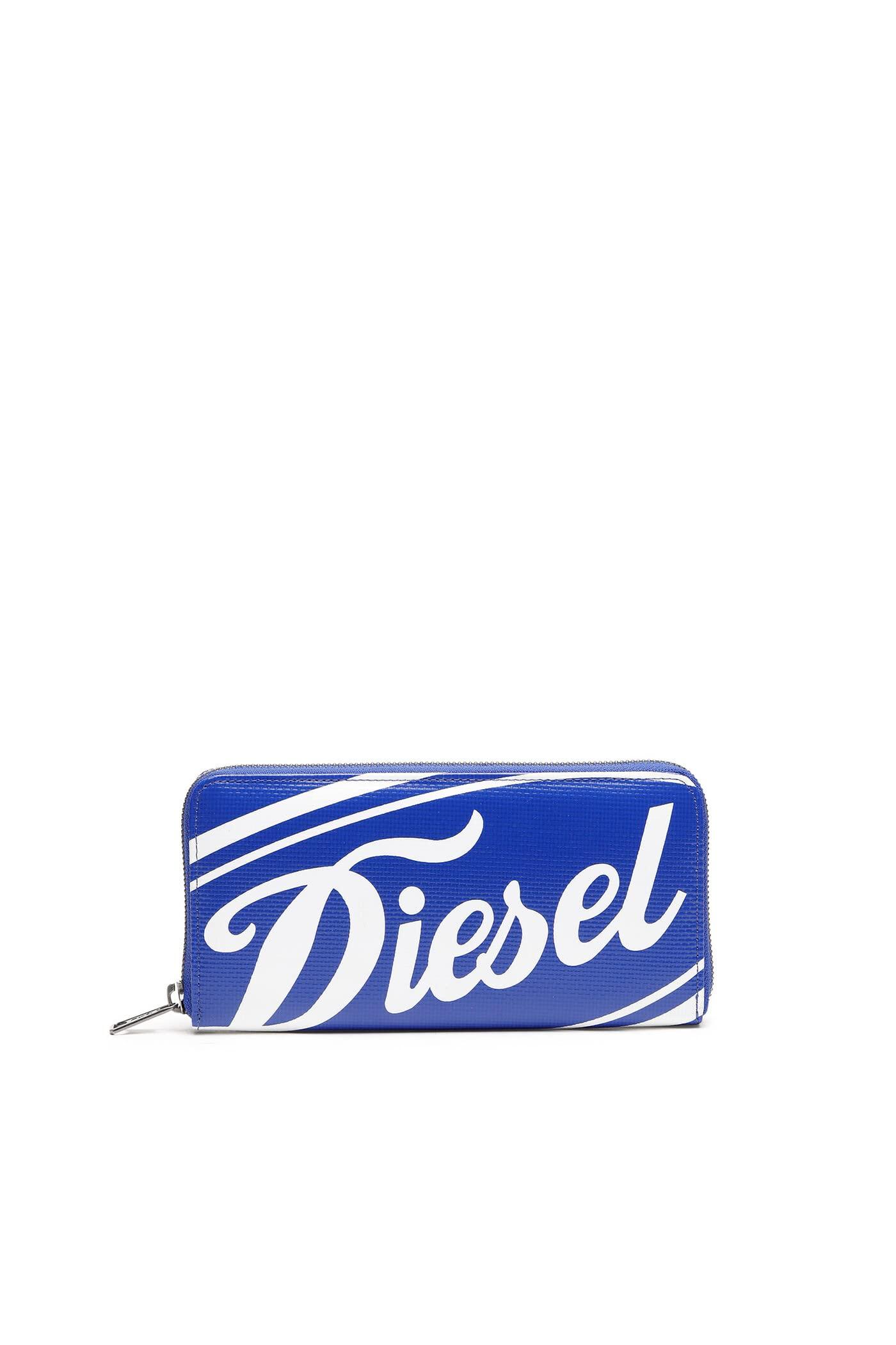 

Длинный брезентовый кошелек унисекс X08437P4447 UNI Blue T6050 [Diesel] синий