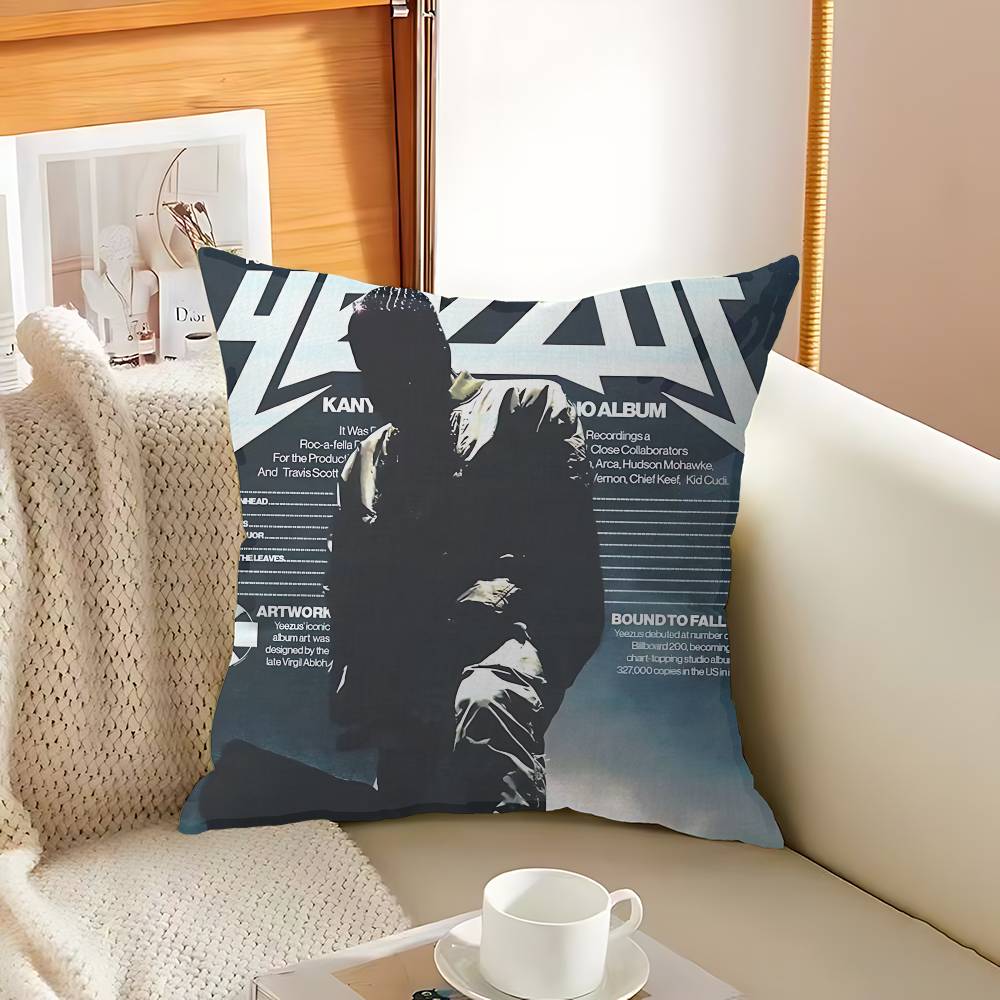 Classic Rapper K-Kanye W-West Y-Ye Cushion Cover Decorative Pillow Sofa Home Decor Case Pillow Cases