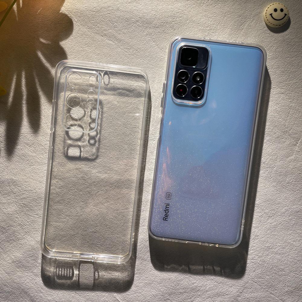 Redmi Note 14 Pro/11T Pro/12 Turbo/9/8/13 Transparent Anti-Drop Silicone Case
