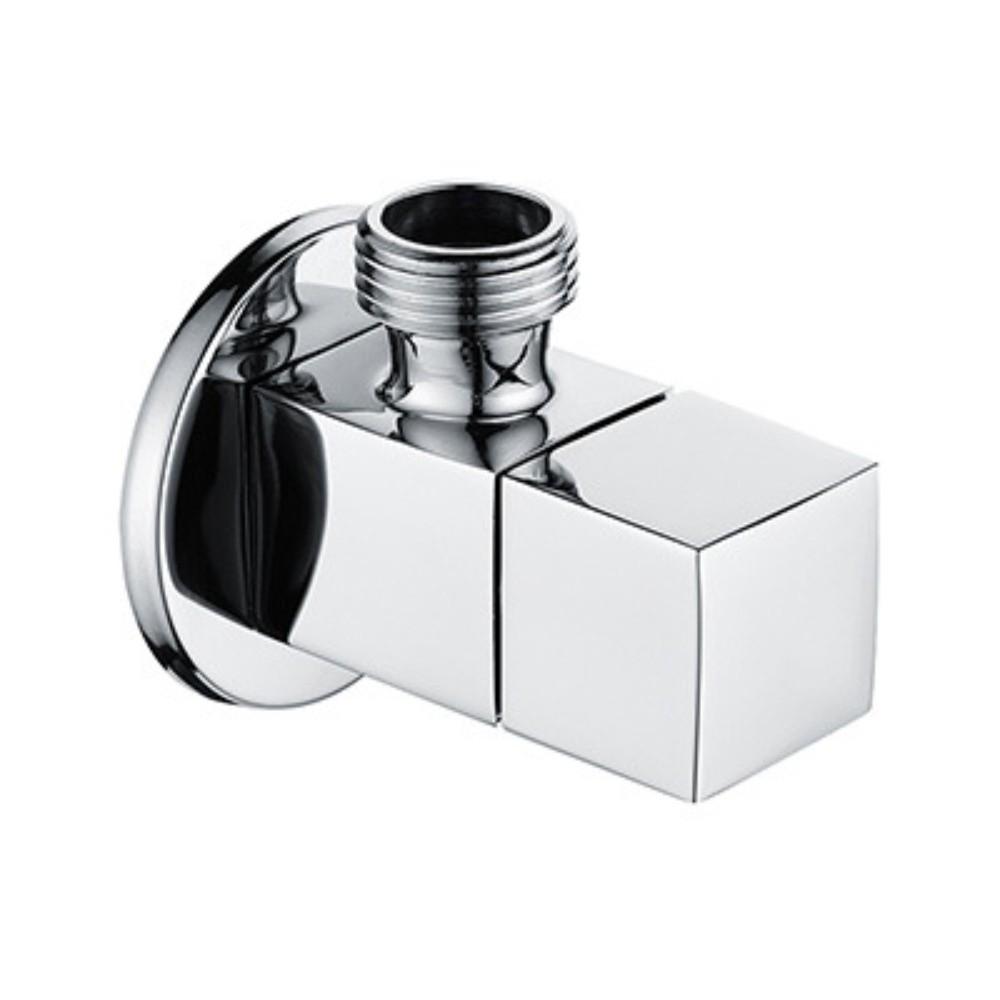 

1/2 Angle Valve Silver/Black Toilet Angle Valve Durable Filling Valve Bathroom серебряный