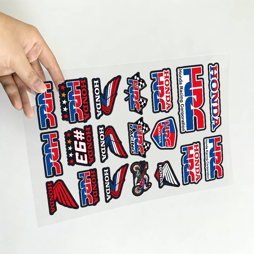 FOR HONDA HRC H WING Reflective Motorcycle Stickers Waterproof Vinyl Decals for Motorbike Helmet Fuel Tank Bike AK7