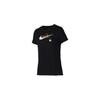 Nike T Shirts Women's Black Crew Neck Moderate Straight Fit CJ7915-010