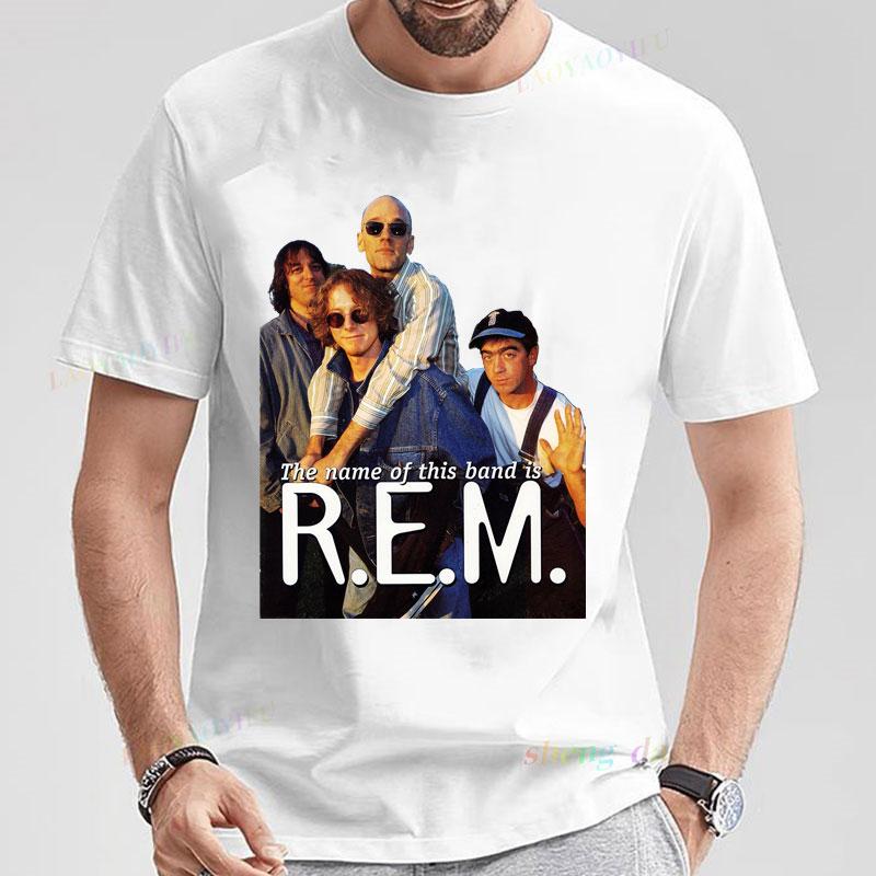 Rock Band Rem Tshirt Rem Band Shirt Folk Rock Post Punk Band Clothing For Boyfriend And Girlfriend Gift Streetwear Tshirt
