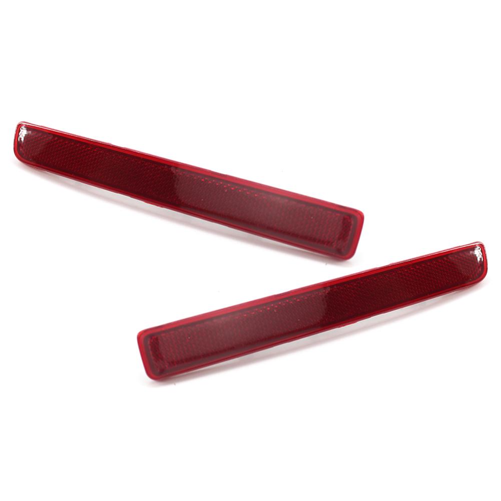 1 Pair Car Rear Bumper Reflector Red Lens Warning Strip For Land Rover Discovery 3 Discovery 4 Range Rover Sport