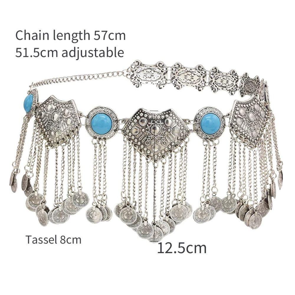 Afghan Pattern Waist Belly Chains Gypsy Boho Body Jewelry Waist Chain Belt Cultural Events