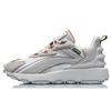 New LiNing Candle Dragon Cushioning Wear Resistant Low Top Running Shoes Men's White Gray AGCQ623-5