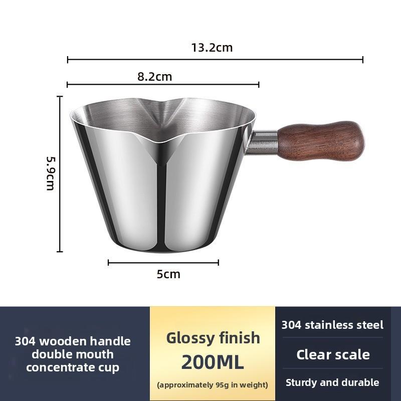 304 Stainless Steel Coffee Frother Pitcher Espresso Cup Coffee Utensil Food-grade Extraction Cup
