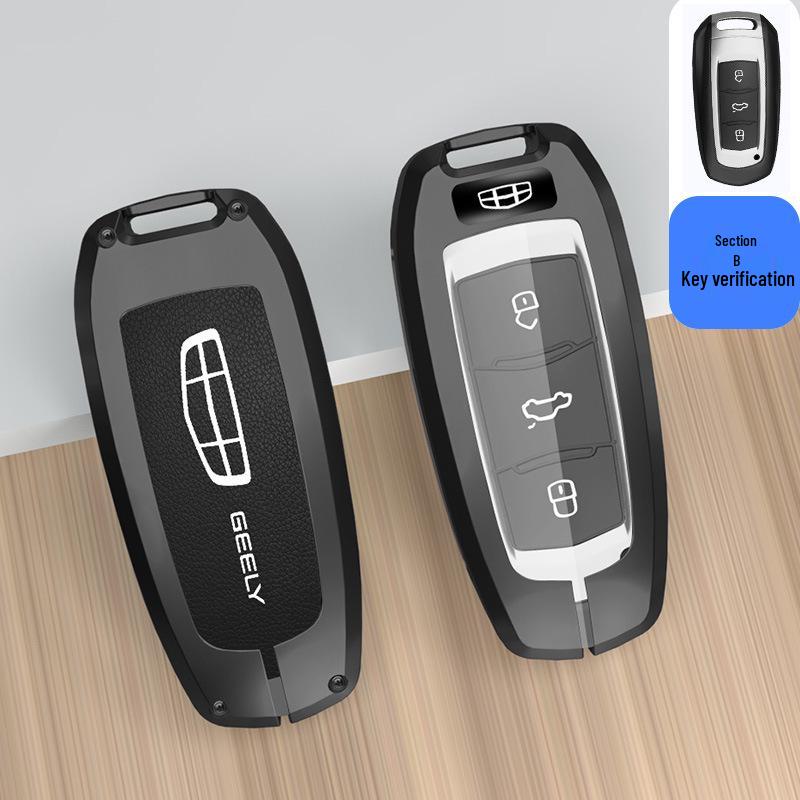 Geely Key Case for Xingrui, Bin Yue, Borui, Binrui GL, Emgrand GS, Vision X6, Xingyue L - Protective Car Key Shell