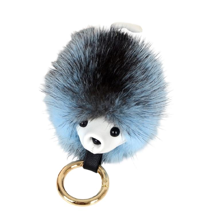 Elegant Animal Inspired Key Holder Lightweight Mink Hair Decors Hedgehog Car Decoration Charm For Everyday Use
