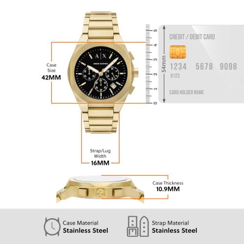 A|X Armani Exchange Men's Gold Watch NA AX4180