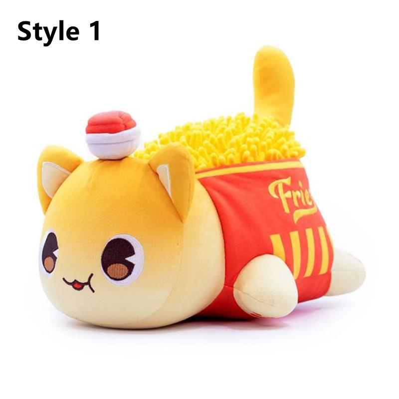 cheeseburger cat plush