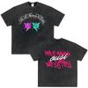 Vintage Washed Tees Omar Courtz Por Si Manana No Estoy Album Printed T Shirts Men Women Fashion Tshirt Harajuku Casual TShirts