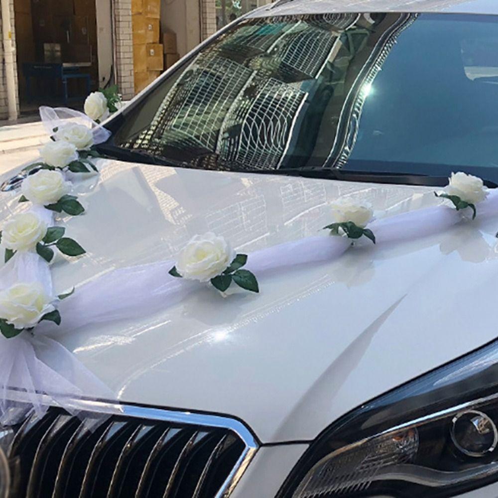 Car Wedding Arrangement Artificial Flower Car Headflower Wedding Car Flower Wedding Supplies