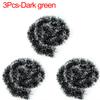 3/1 Stück Weihnachtsbaum-Band-Anstecker Weihnachtsbaumschmuck Hausparty Weihnachts-Girlande Deko Baumschmuck Grüner Stock Lametta Partyzubehör