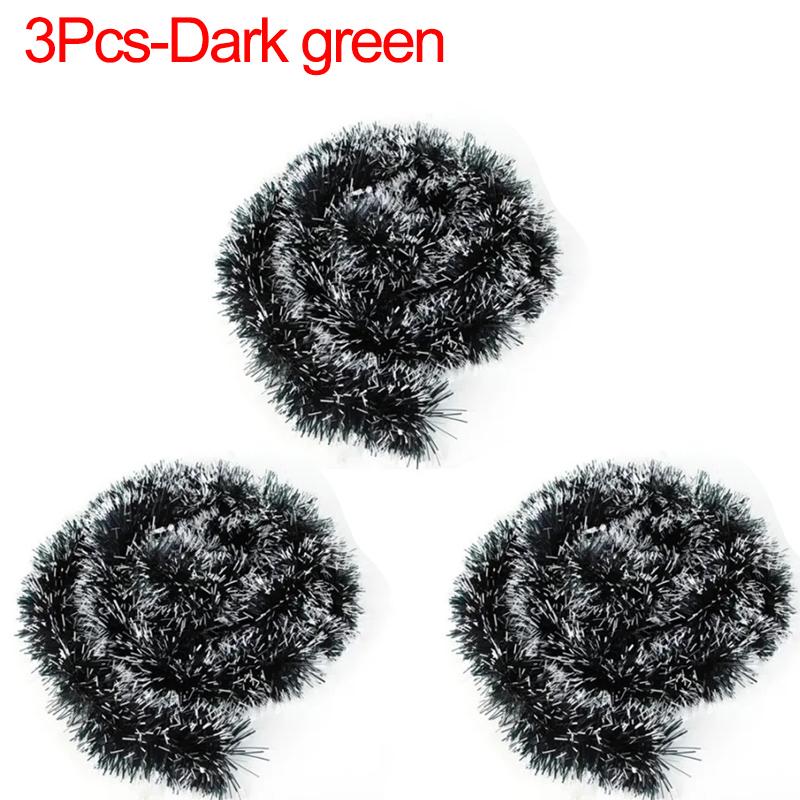3/1 Stück Weihnachtsbaum-Band-Anstecker Weihnachtsbaumschmuck Hausparty Weihnachts-Girlande Deko Baumschmuck Grüner Stock Lametta Partyzubehör