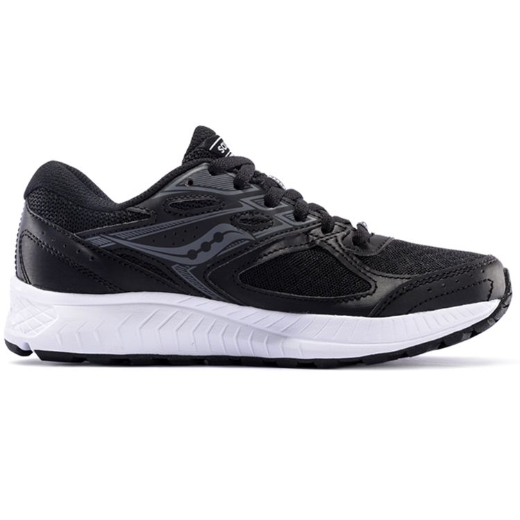 Saucony Cohesion 13 Comfortable Versatile Mesh Cushioning Non-Slip Lightweight Low-Top Casual Running Shoes Women sneaker Black White S10559-1