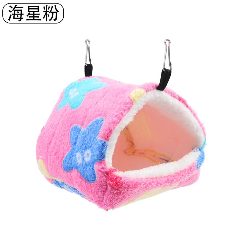 Zuckergleiter Warmes Winter-Baumwollnest Korallen-Samt-Hängematte Kleintierbedarf Eichhörnchen Baumwoll-Hängehöhle