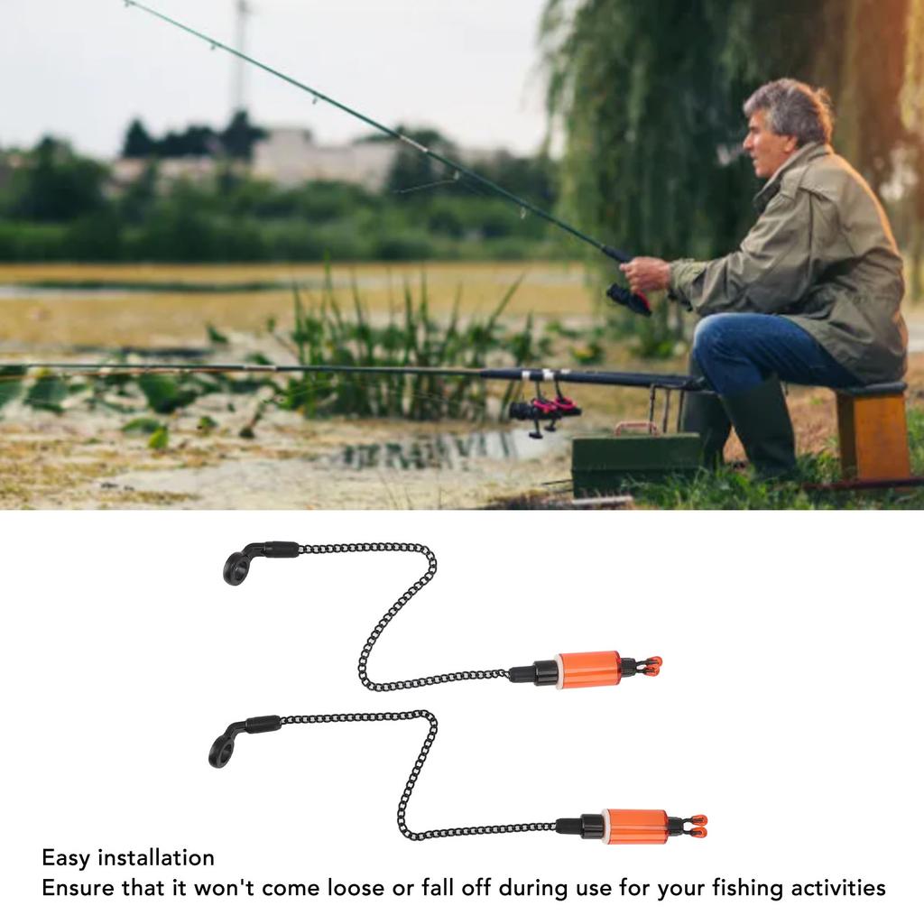 Rybářský signalizátor Hanger Živé barvy ABS Nerezová ocel Vynikající pevnost Indikátor záběru Řetízek pro kaprařinu do sladké vody