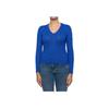 Polo Ralph Lauren Solid Color Cable Knit V-Neck Sweater Women sweater Royal-Blue 211891641-006