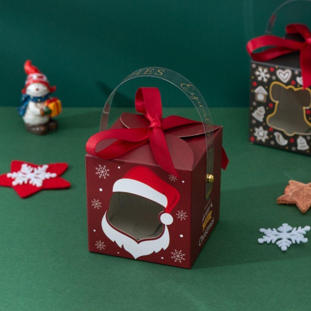 Cookie Candy For Chocolates Little Gift Packaging Candy Box Christmas Paper Bag Xmas Party Favors