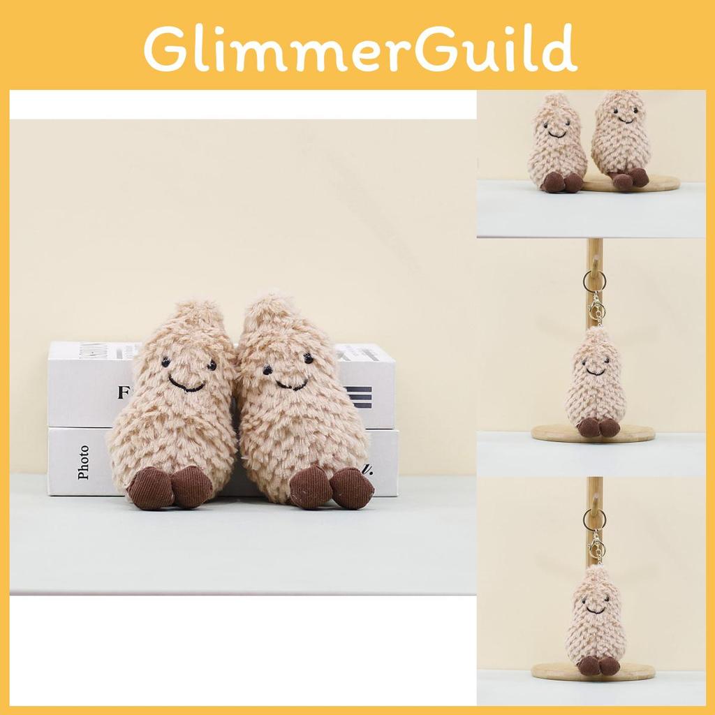 Soft Charismatic Plush Peanut Keychain Accessory With Appealing Color And Design For Everyone