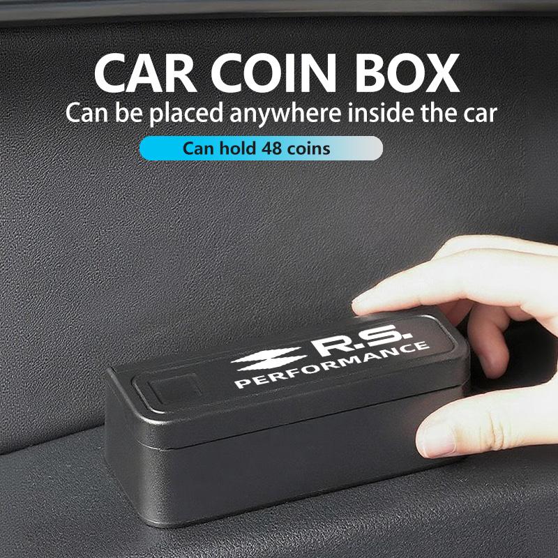 Car Coin Small Storage Home Change Box Purse Holder Case Wallet For Renault Symbol Clio 3 4 Sparco Dacia RS Megan Scenic Espace A21
