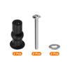 uxcell Toilet Seat Hinge Screw Hinge Bolt Screw Toilet Seat Fixture for Top Mounted Toilet Seat Hinge Toilet Seat Replacement Parts Kit Washer