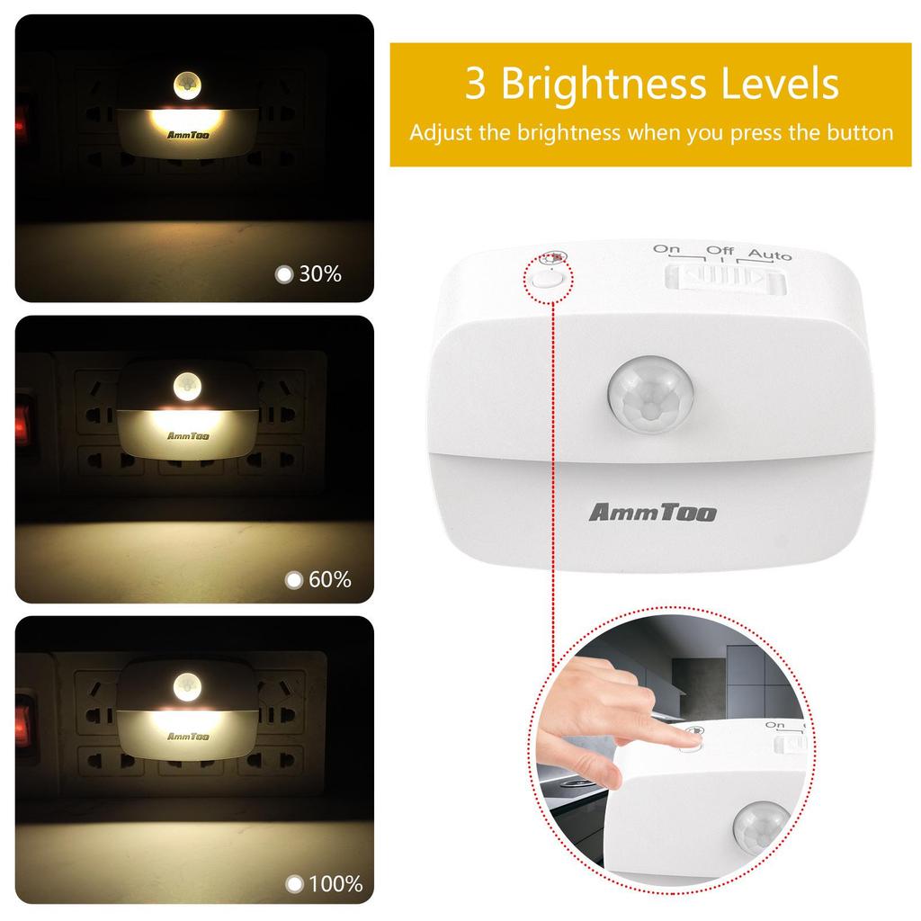Smart Infrared Motion Sensor Night Light LED for European & American Standards