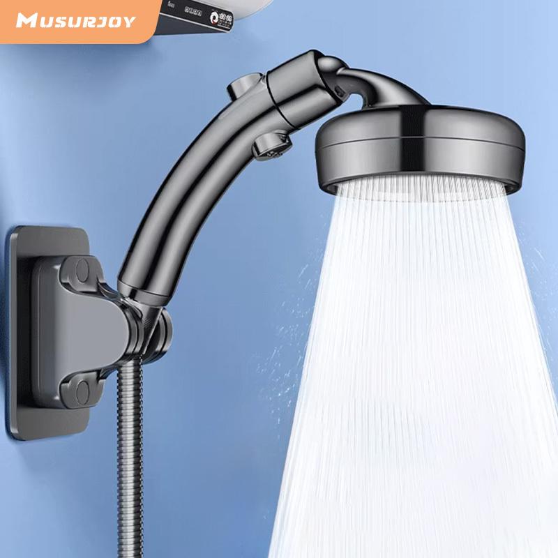 A Powerful Pressurized Arc Showerhead from Musurjoy, Featuring a Handheld Shower That Can Also Be Used As a Top Spray.