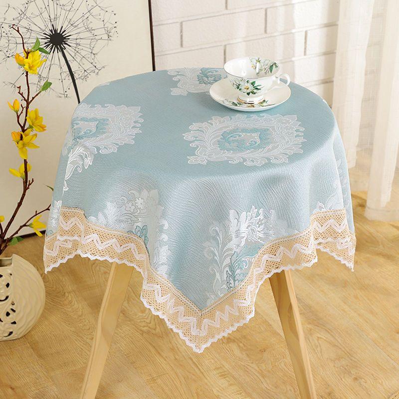 Household Minimalist Dining Table Cloth Countryside Style Small Round Table Cover Rectangular Floral Lace Universal Tablecloth