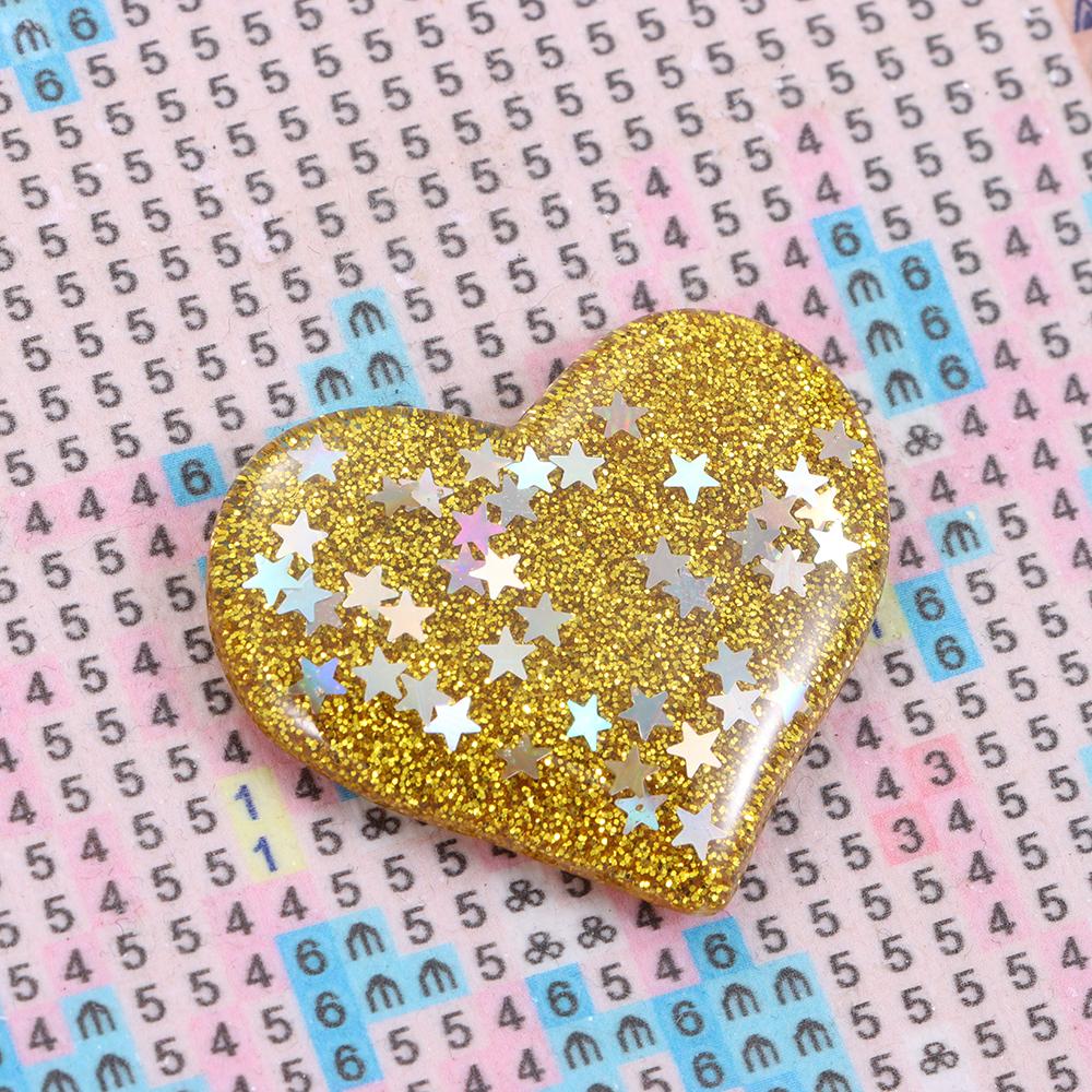 Multifunctional Diamond Painting Cover Holder Heart-shaped Magnet Cover Core Diamond Painting Tool