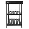 Shoe Rack Bench, 3-Tier Bamboo Entryway Bench, Shoe Storage Organizer Holds Up to 286 lbs, 703 x 288 x 451 mm, for Front Door, Hallway, Living Room,