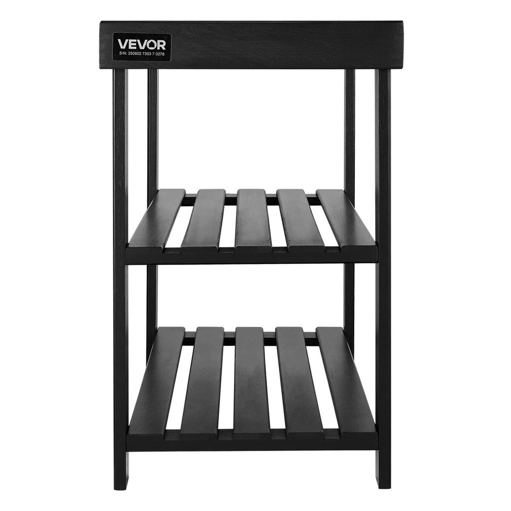 Shoe Rack Bench, 3-Tier Bamboo Entryway Bench, Shoe Storage Organizer Holds Up to 286 lbs, 703 x 288 x 451 mm, for Front Door, Hallway, Living Room,